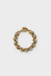 Shiny Gold and Dark Silver Lush Link Bracelet