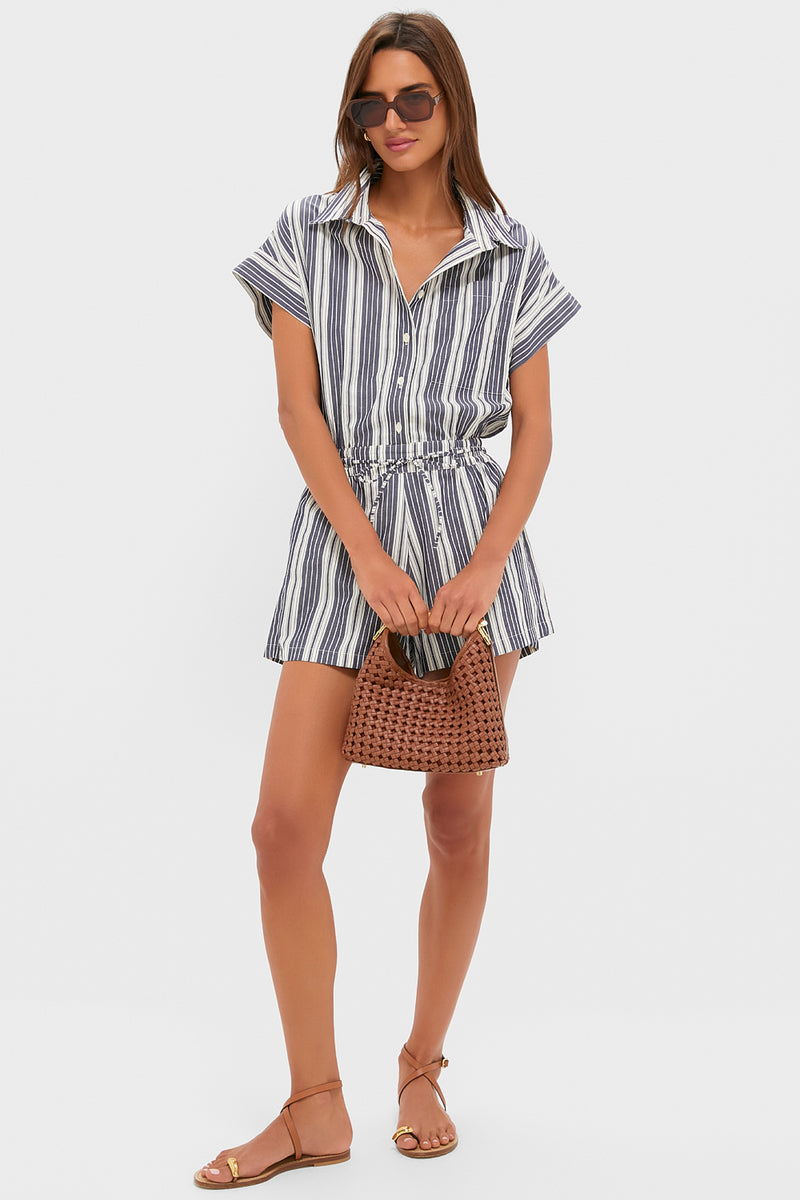 Antique Navy Stripe Cyrene Jumpsuit