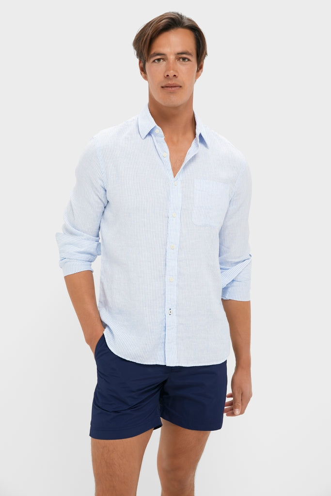 Summer Classic Stripe Laguna Linen Shirt
