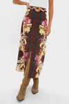 Chocolate Floral Portia Skirt