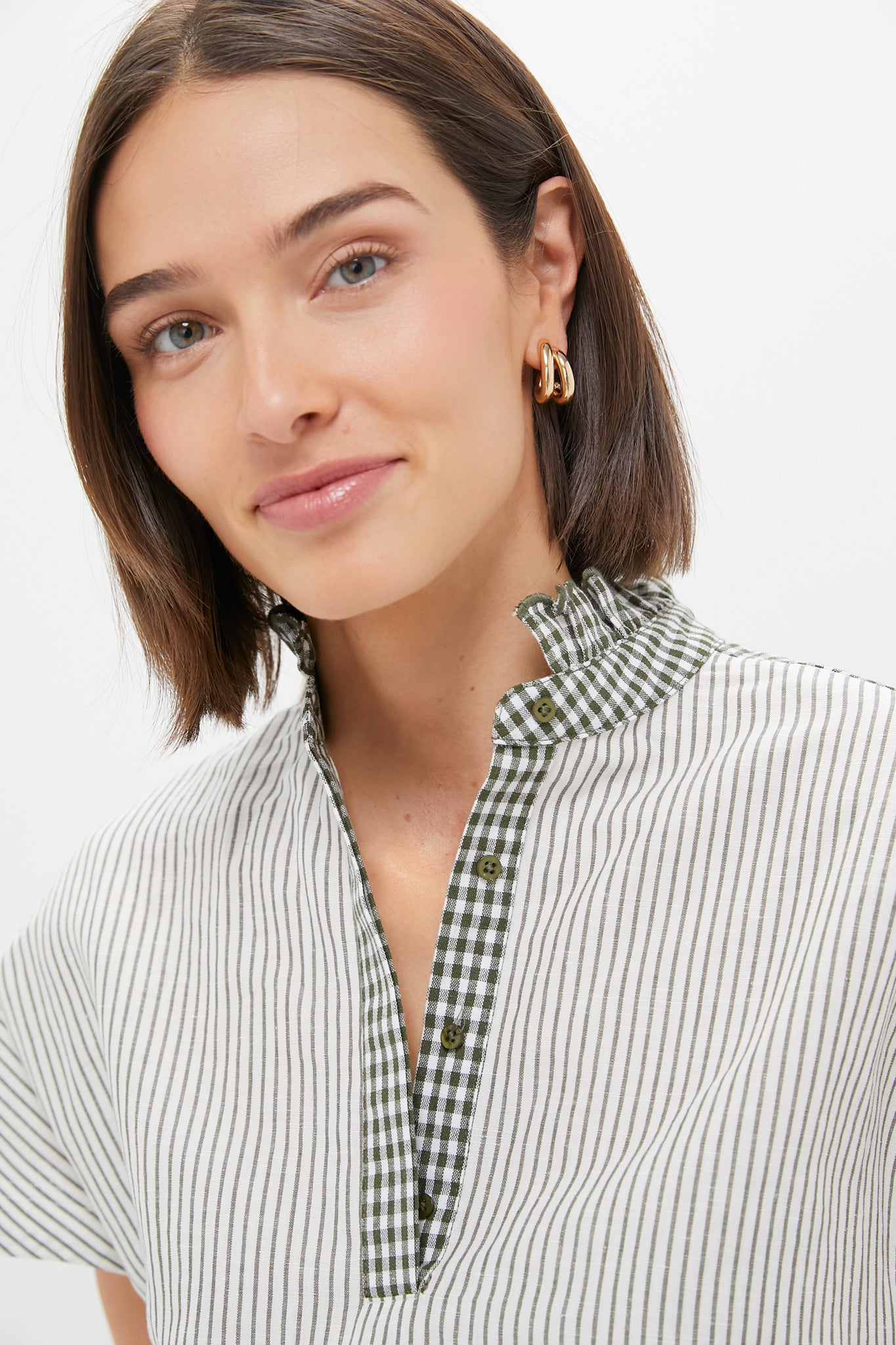 Green Gingham Frida Dress