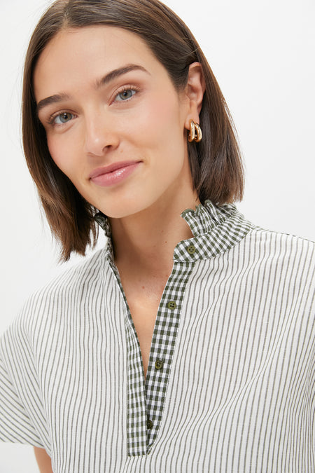 Green Gingham Frida Dress