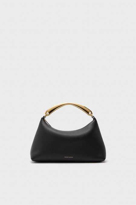 Black Metal Handle Rhea Bag
