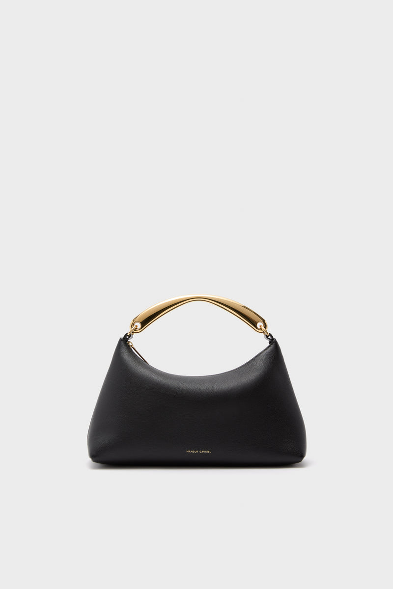 Black Metal Handle Rhea Bag