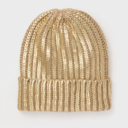 GZHiLovingL Gold Beanie Hat LGHDFYO Gold Sequin Sparkle Beanie Hats for Men Women  main image 2