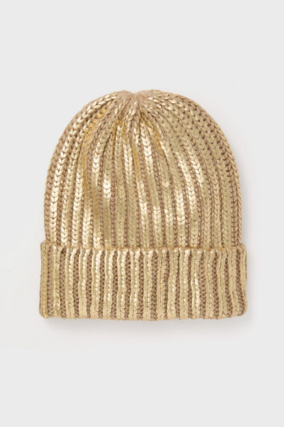 NWOT Gold Cuffed Beanie NWOT Finities Run Things Black Gold Jacquard Pom Beanie Knit  main image 3