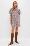 Purple Multi Floral Louisa Mini Dress