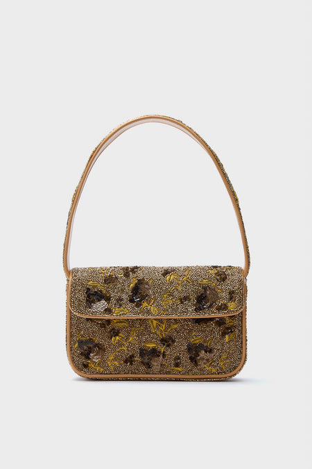 Vintage Floral Tommy Beaded Bag