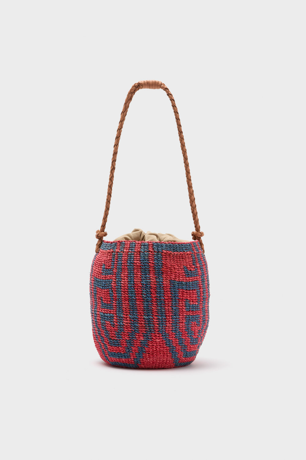 Cobalt Blue and Brick Red Tribale Hobo