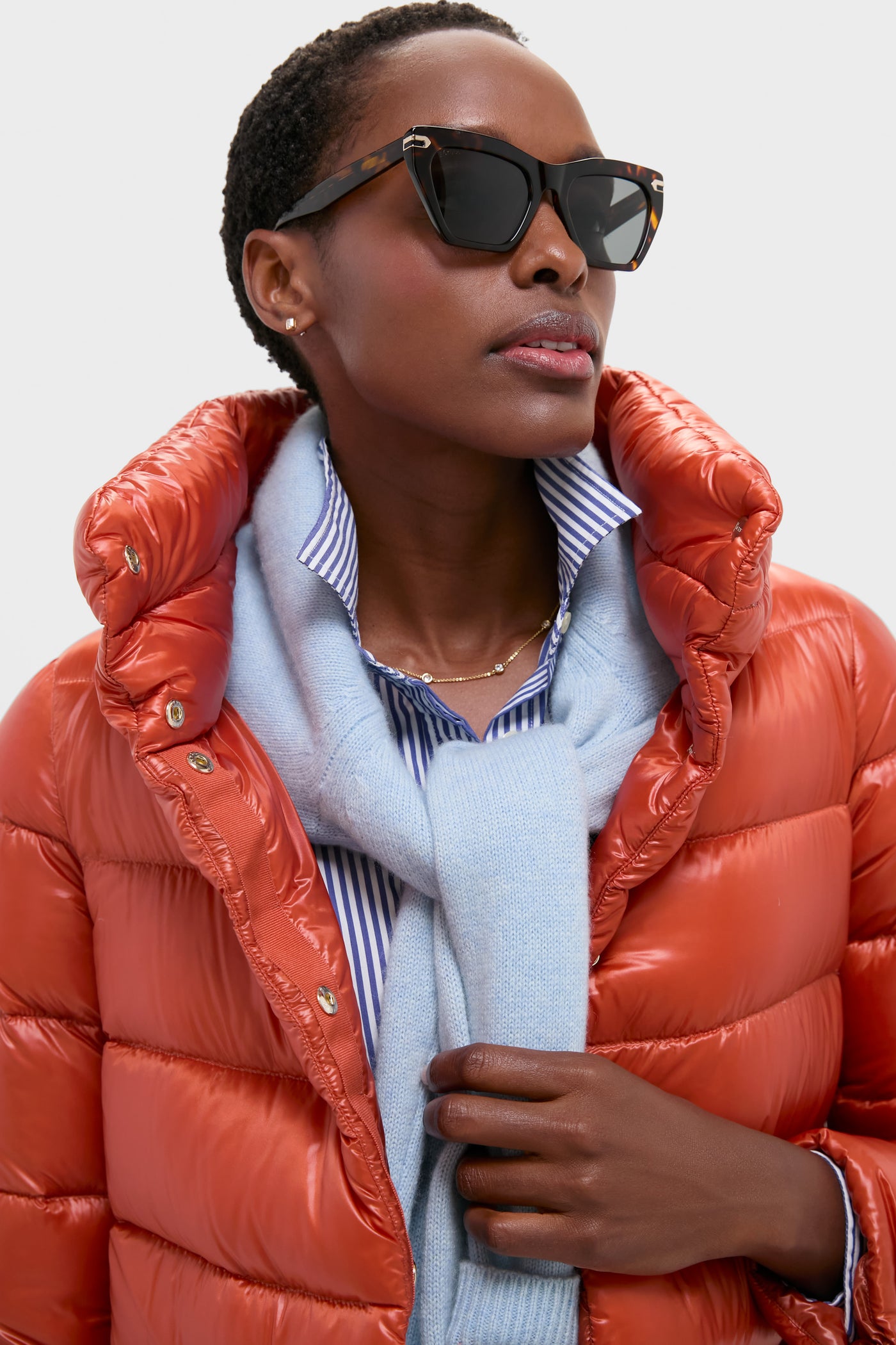 Arancione Nylon Ultralight Jacket