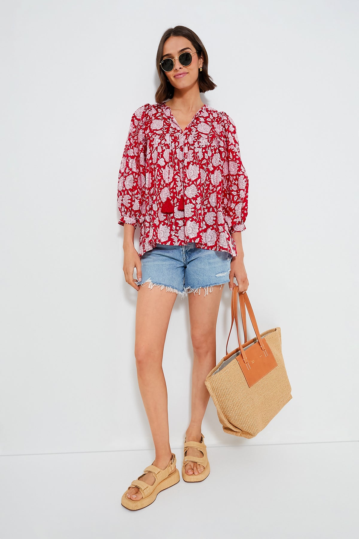 Red Zinnia Charlie Top