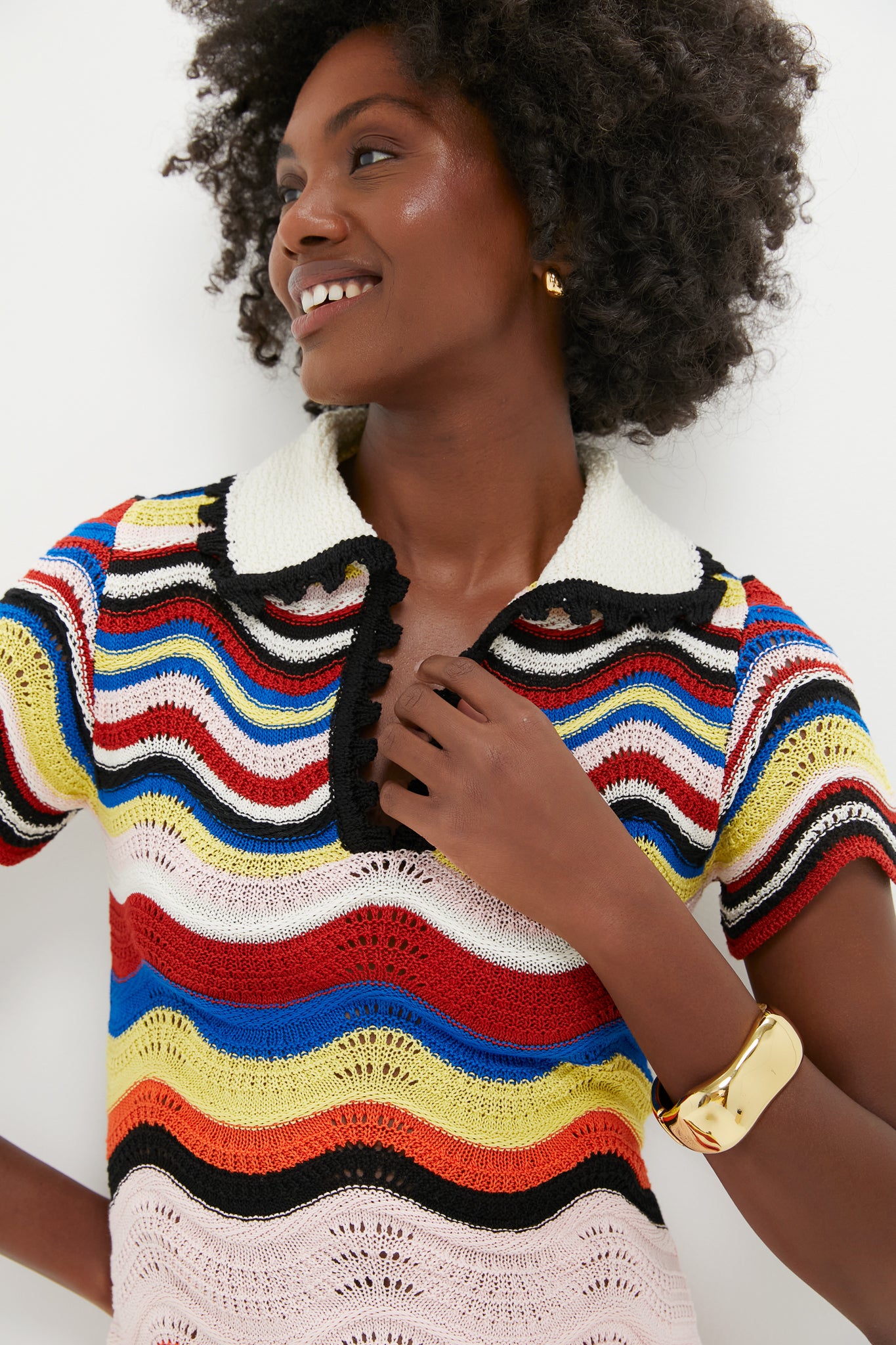 Multicolor Chevron Mini Dress