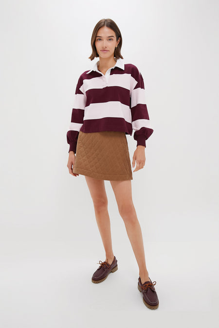 Brown Quilted Corduroy Marlene Mini Skirt Tuckernuck