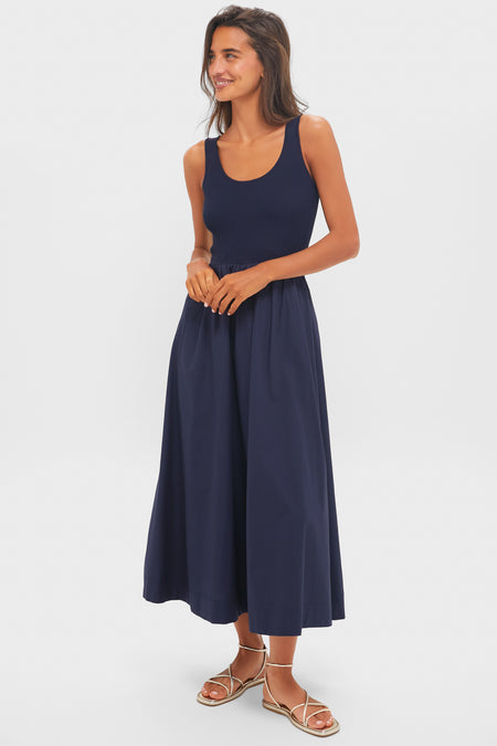 Navy Tank Midi Dress Moon River