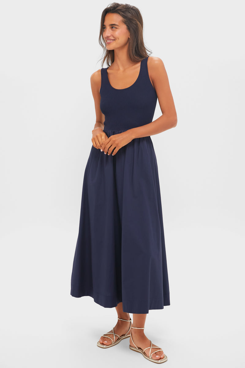 Navy Tank Midi Dress