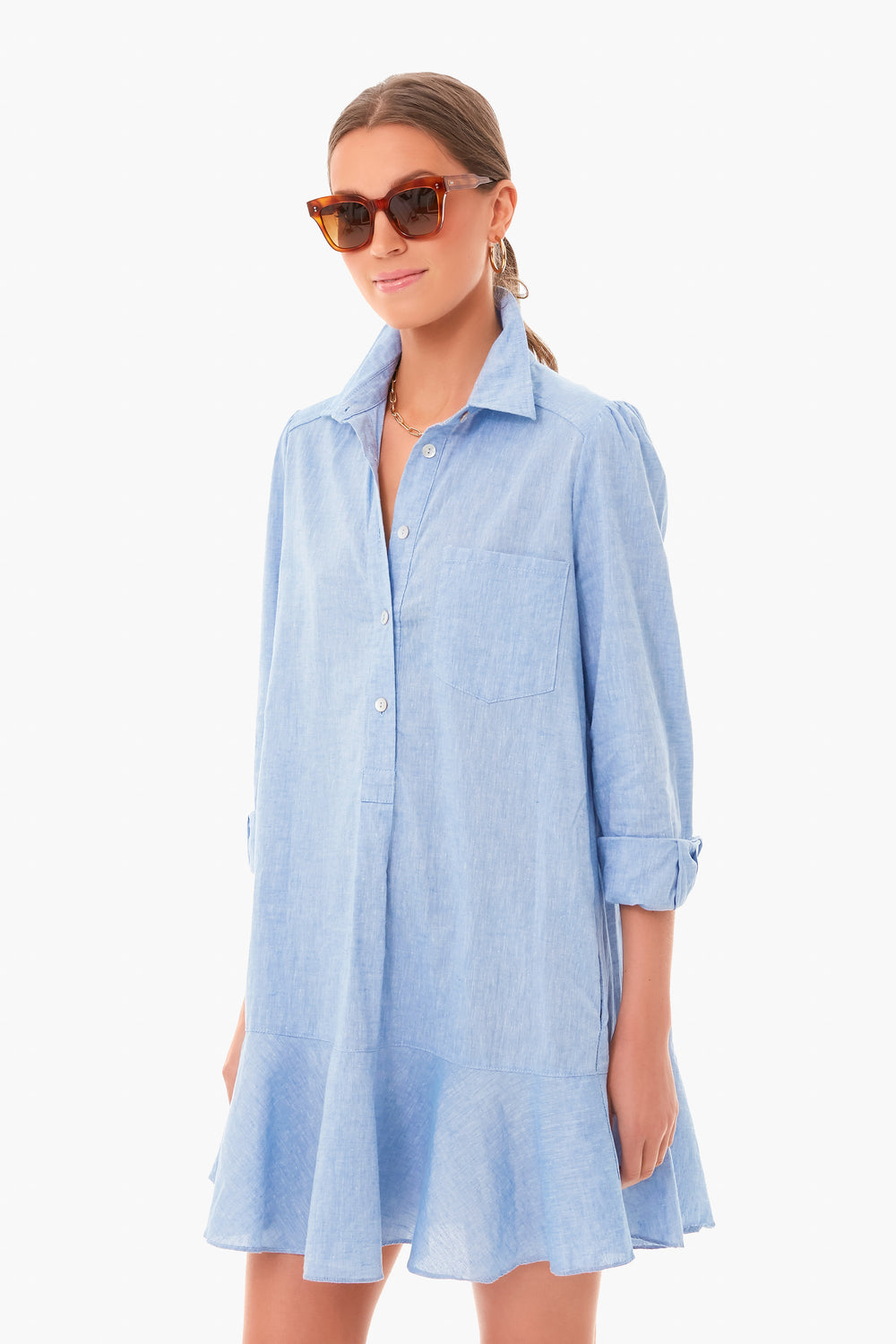 Chambray Callahan Shirt Dress