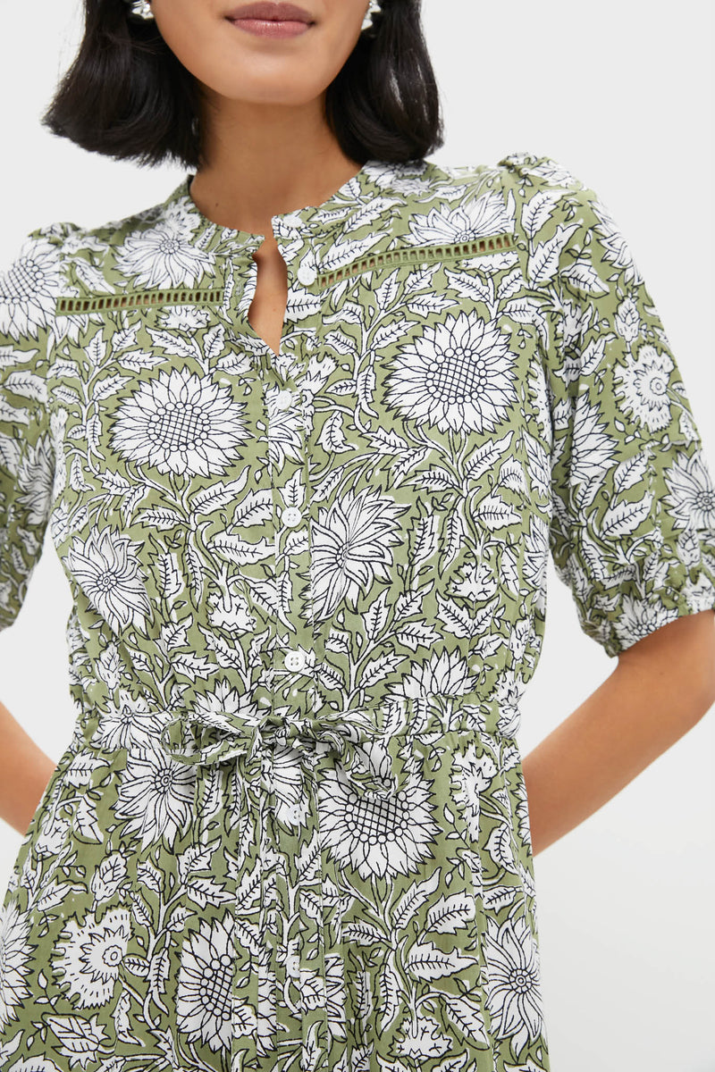 Arles Gothic Olive Lucy 4 Short Sleeve Dress