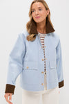 Ice Blue & Chocolate Liam Chore Jacket