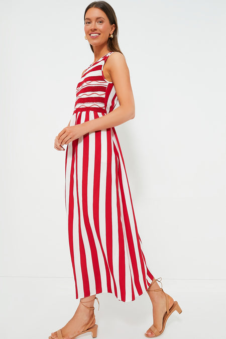 Strawberry Stripes Gioia Dress