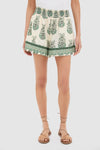 Jade Terrace Cotton Linen Clemence Shorts