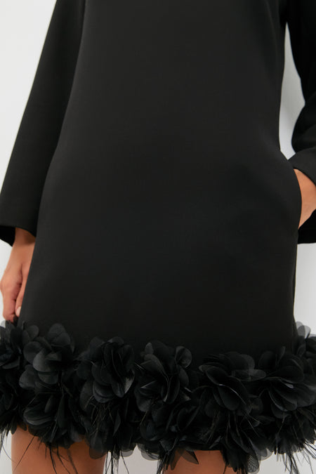 Organza and Feather Trim Dalia Dress