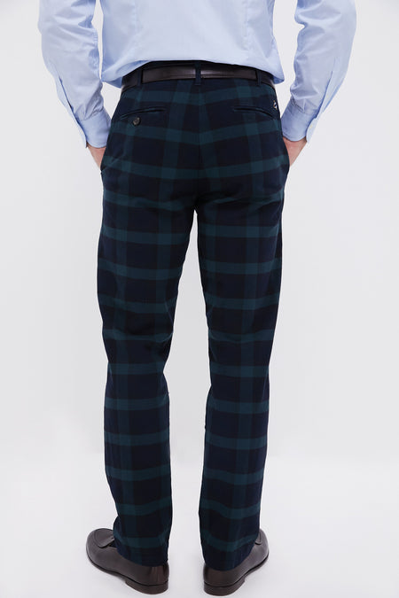 Blackwatch Tartan Stretch Twill Harbor Pants (34" Inseam)