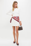 Cream Wool Meg Mini Skirt