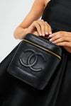 CHANEL Black Caviar Tall Vanity Bag