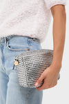 Silver Woven Etoile Midi Sac