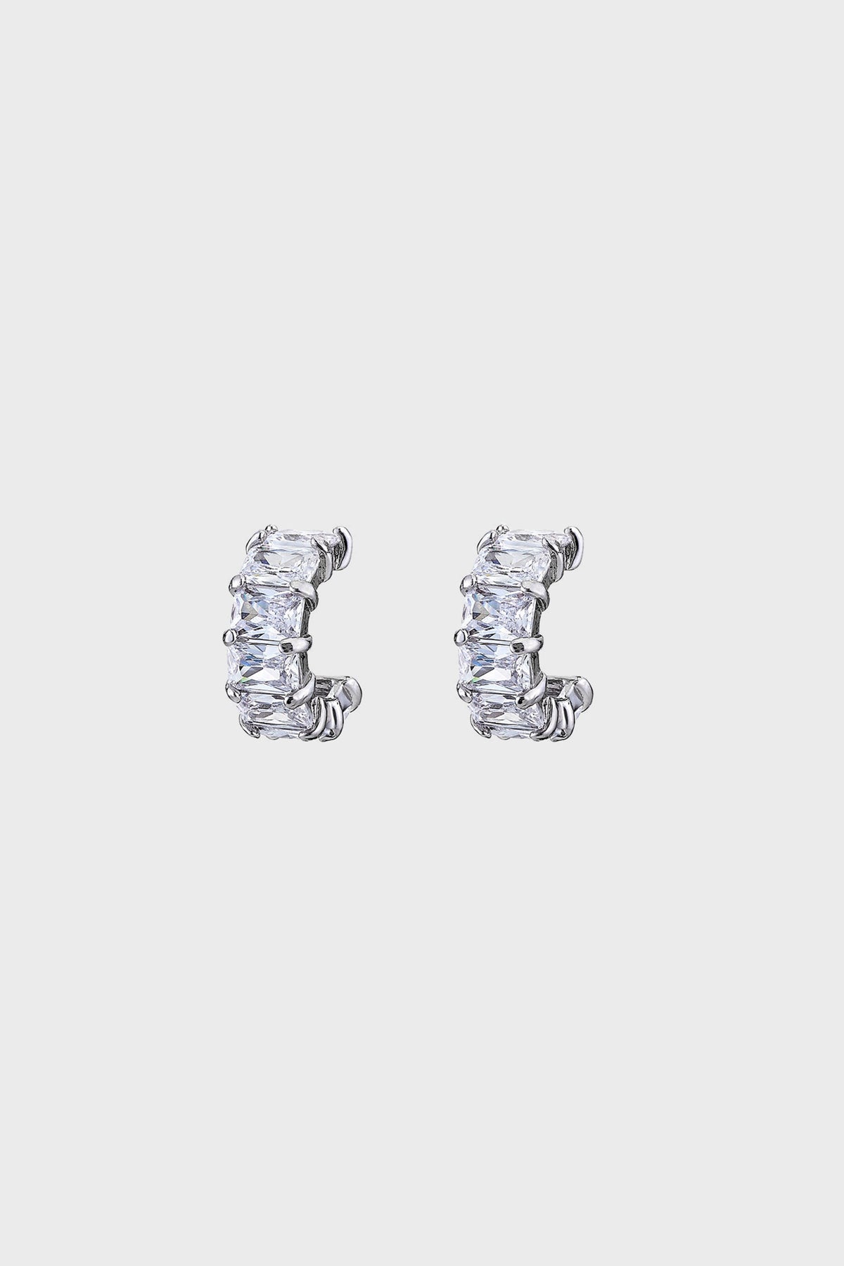 Crystal Mia Huggie Earrings