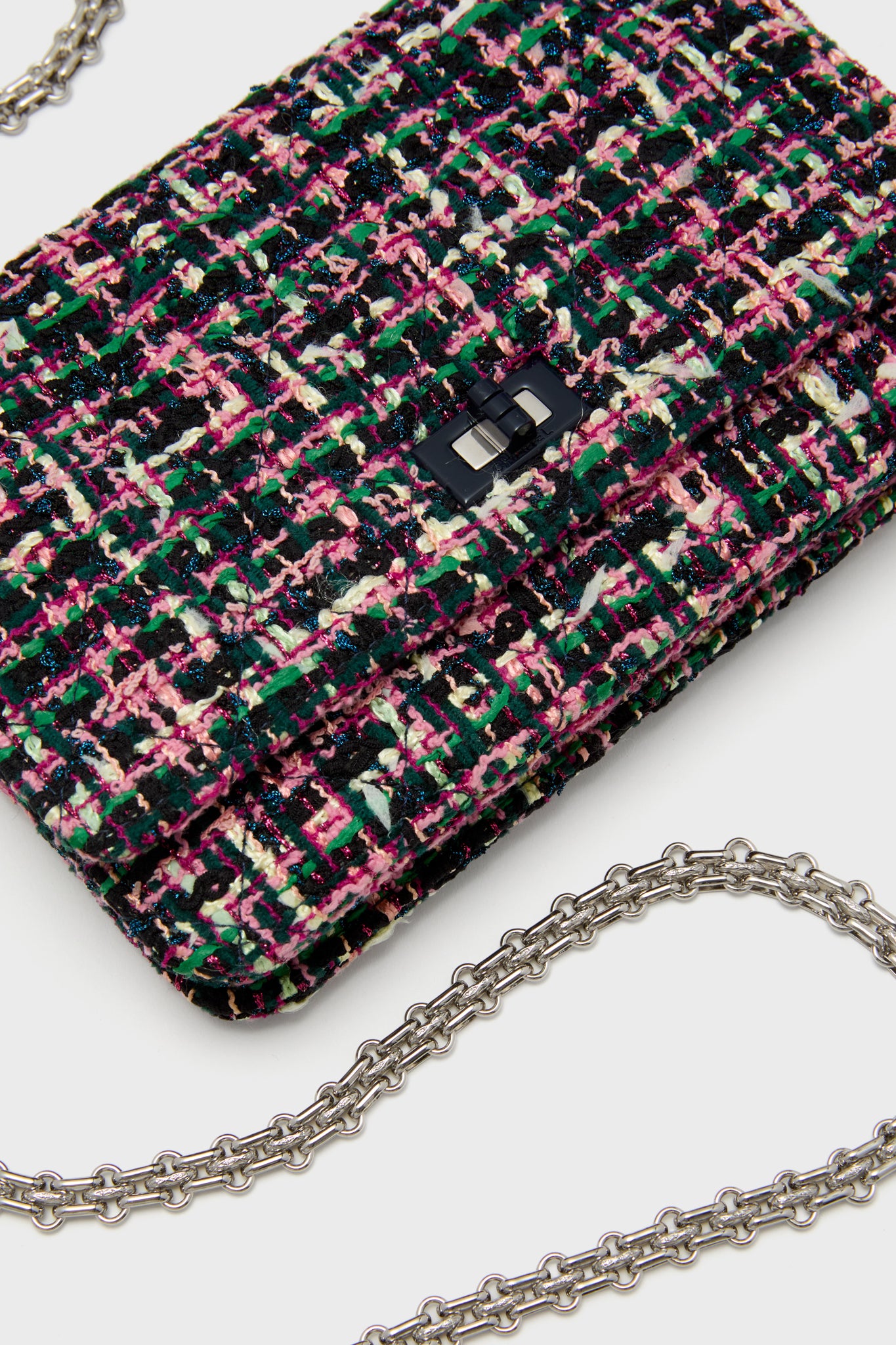 CHANEL Tweed Reissue 2.55 Wallet On Chain