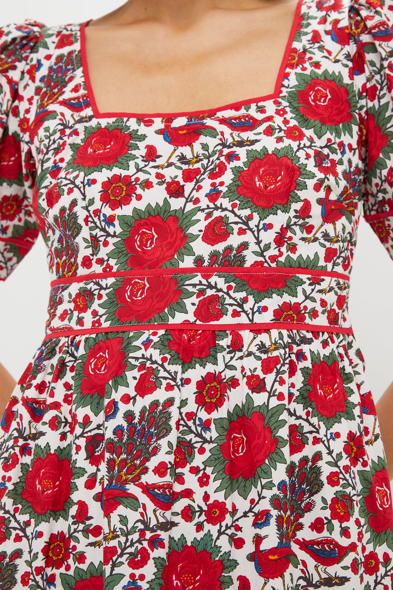 Peony Bird Evelyn Dress