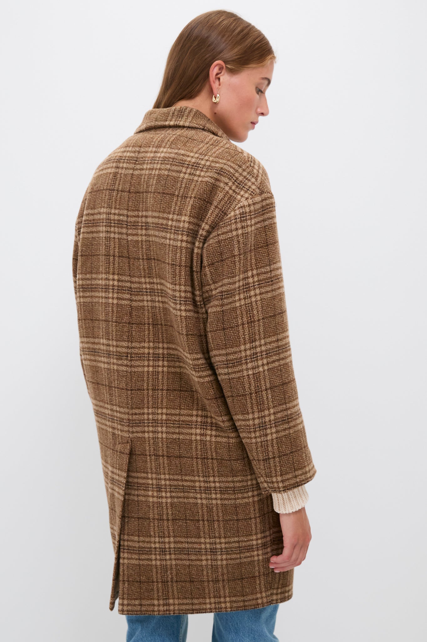 【 le.ema 】marron check coat Caramel Limiza Coat | Isabel Marant Etoile