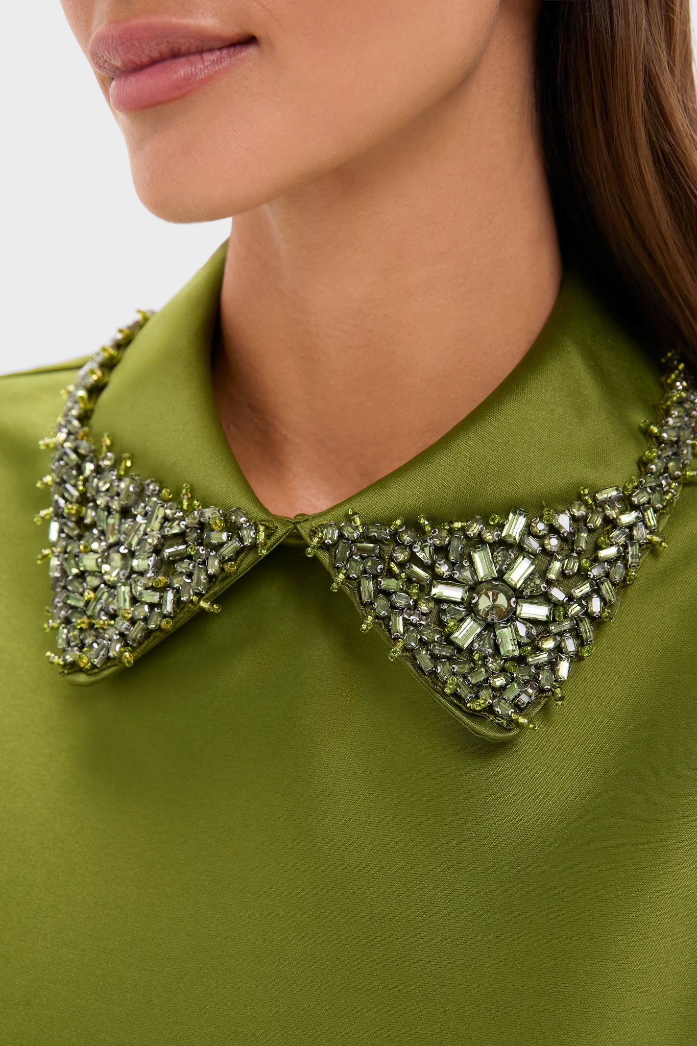 Tuckernuck Green Embellished Aurelie Shift Dress Green / S Tuckernuck Green Embellished Aurelie Shift Dress Green / S