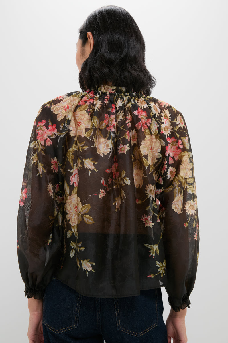 Multi Jolie Print Long Sleeve Top