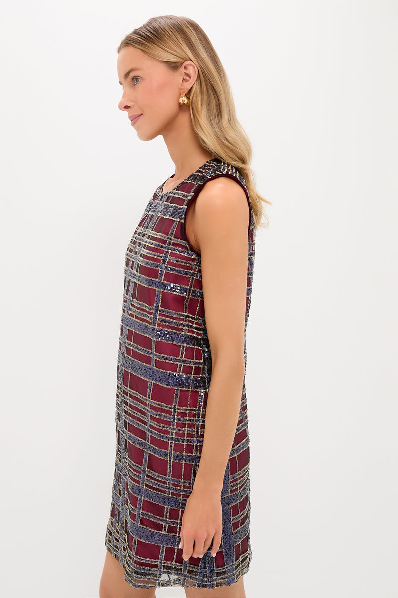Sequin Plaid Marlowe Dress