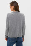 Shadow Gray Bodie Cashmere Boyfriend Crewneck