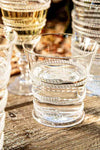 Ella Small Tumbler with a spiral-rope texture, showcasing Juliska's classic, high-end craftsmanship. Perfect for an effortless, fun drink experience, blending elegance and practicality.