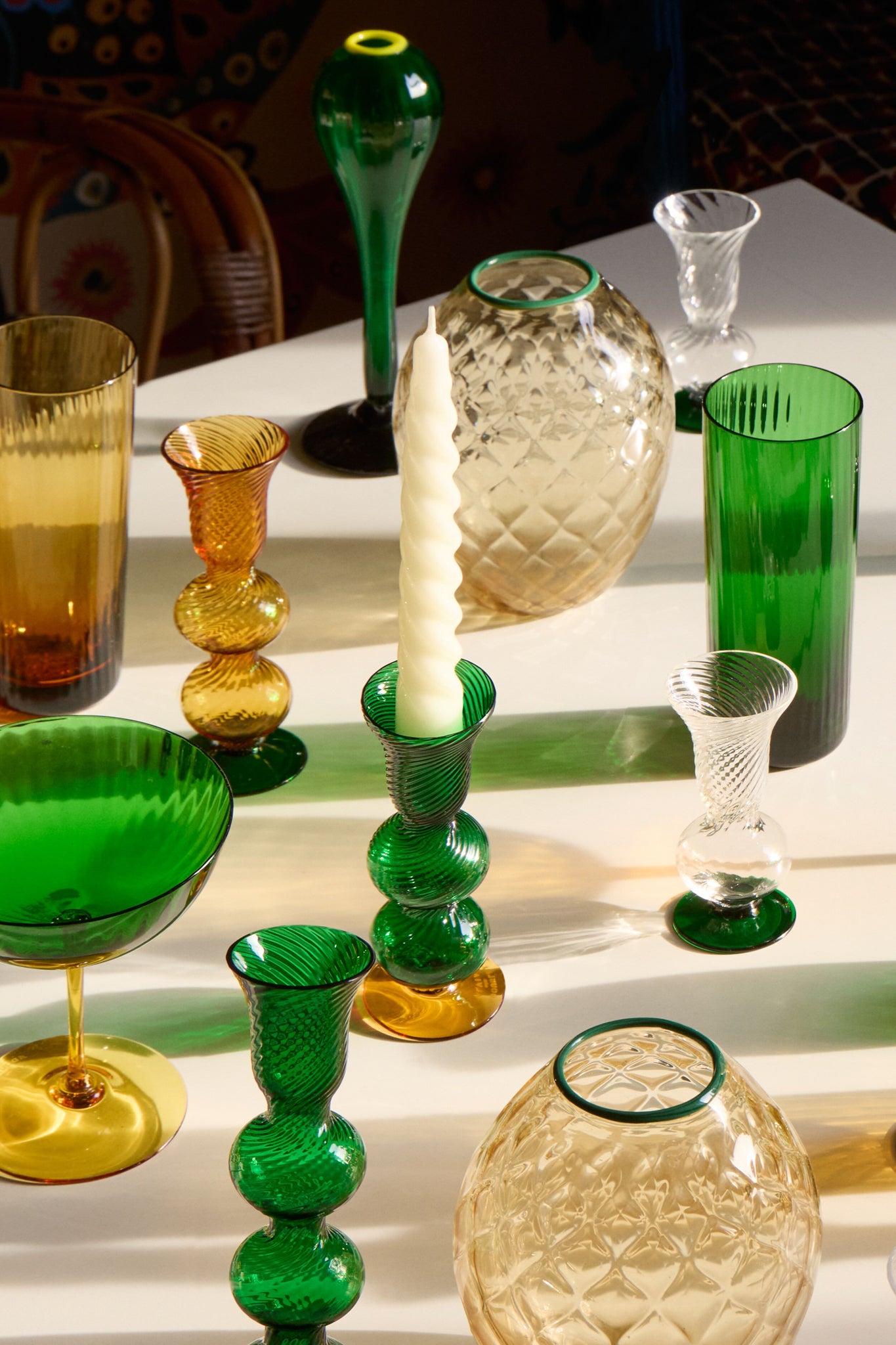 Green Baby Bubble Candlestick