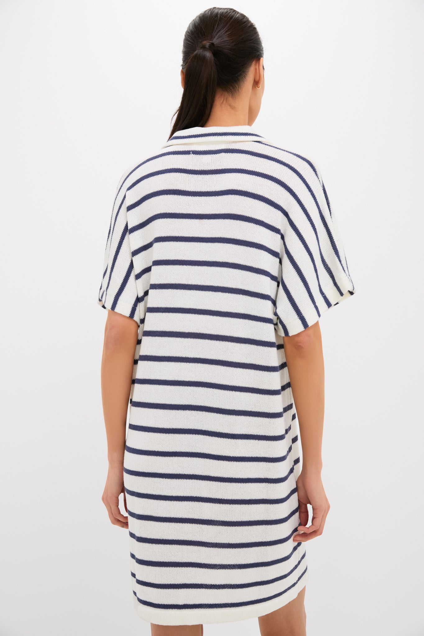 French Stripe Maren Mini Polo Dress