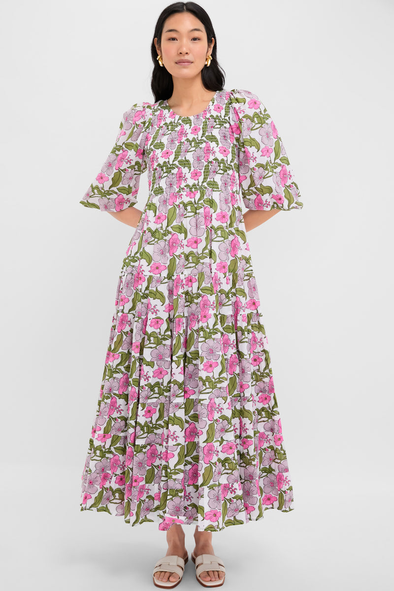 Flower Power Print Alice Dress