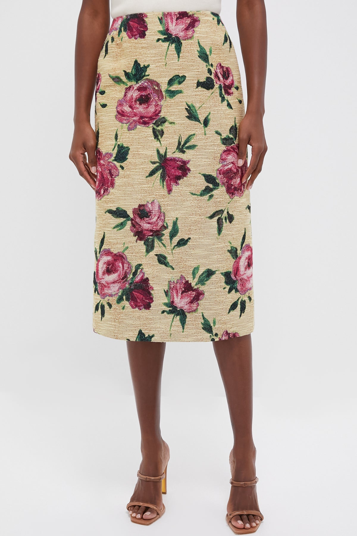 Roses Pencil Skirt