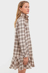 Brown Plaid Callahan Shirt Dress