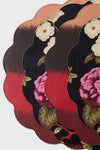 Baroque Floral Ombre Reversible Wipeable Placemats Set of 4
