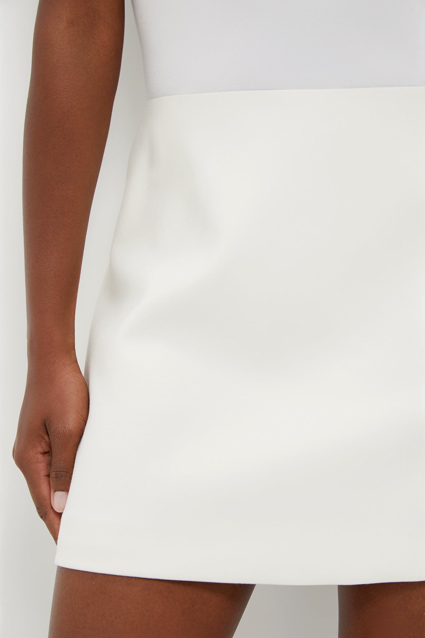 Cream Wool Meg Mini Skirt