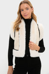 Cream Suede Cropped Chamonix Vest