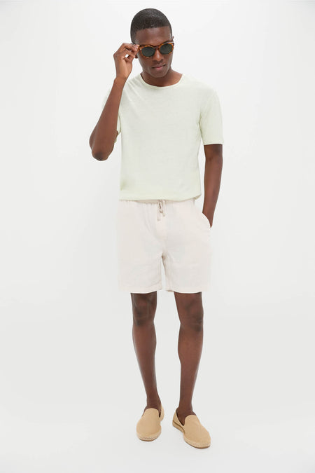 Sea Moss Drift Linen Tee