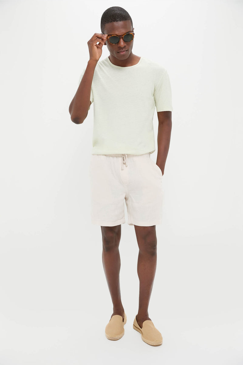 Sea Moss Drift Linen Tee