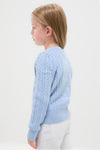 Girls Cable-Knit Cotton Cardigan