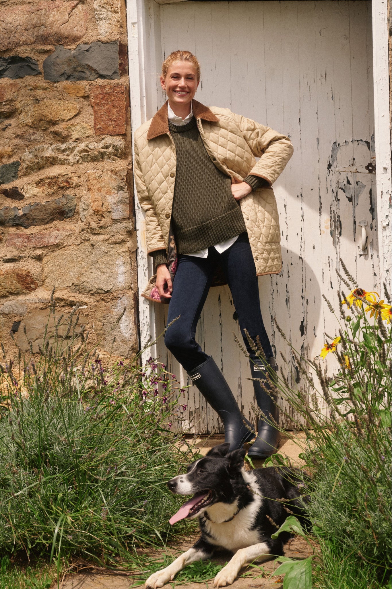 Light Fawn Barbour x Tuckernuck Miley Quilt